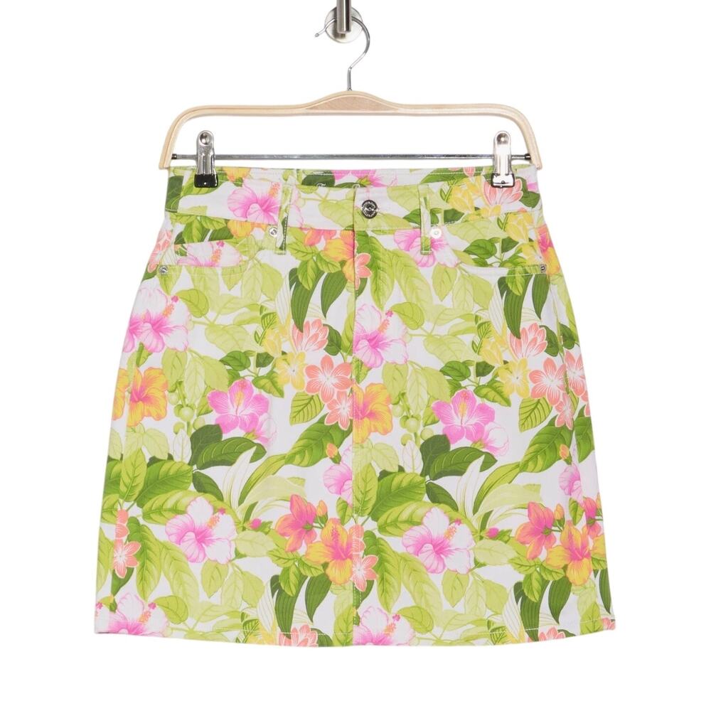 Tommy Bahama Happy Hour Flower Tropical Mini Skirt Medium